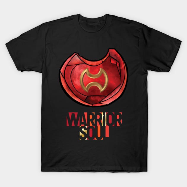 Warrior Soul - FF14 Job Crystal T-Shirt by SamInJapan
